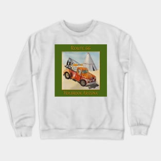 Holbrook Arizona Route 66 Tee Pee and Wrecker Crewneck Sweatshirt